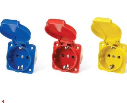 پریز تابلویی آبی 124 در کارتن 100عدد